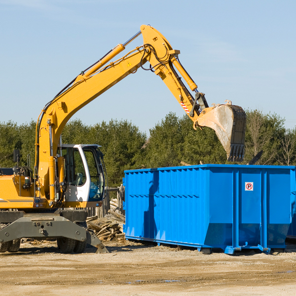 can i choose the location where the residential dumpster will be placed in Grand Valley PA